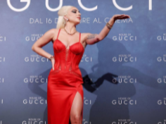 Lady Gaga Sets the House of Gucci Red Carpet Ablaze