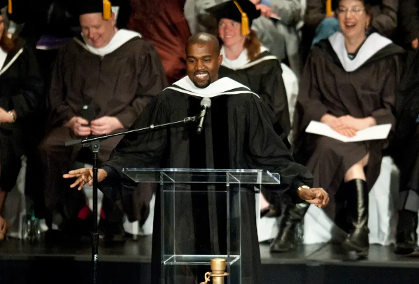 Kanye West received an honorary doctorate from SAIC in 2015.